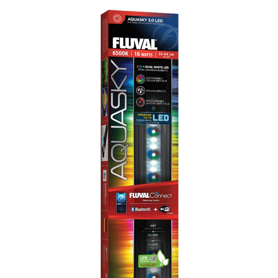 Fluval - Iluminación AquaSky LED RGB 3.0 de 16W (53-84,4 cm)