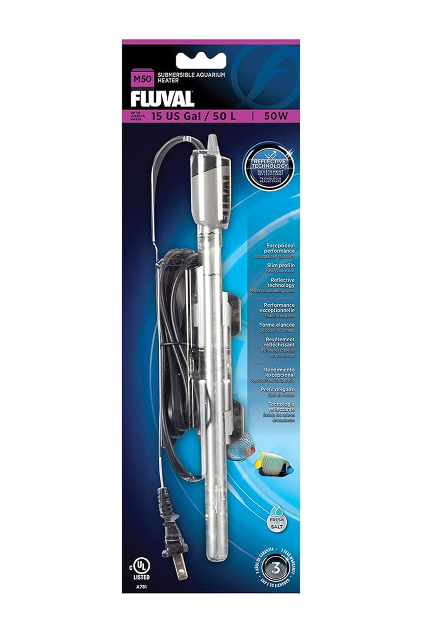 Calentador Fluval M de 50W
