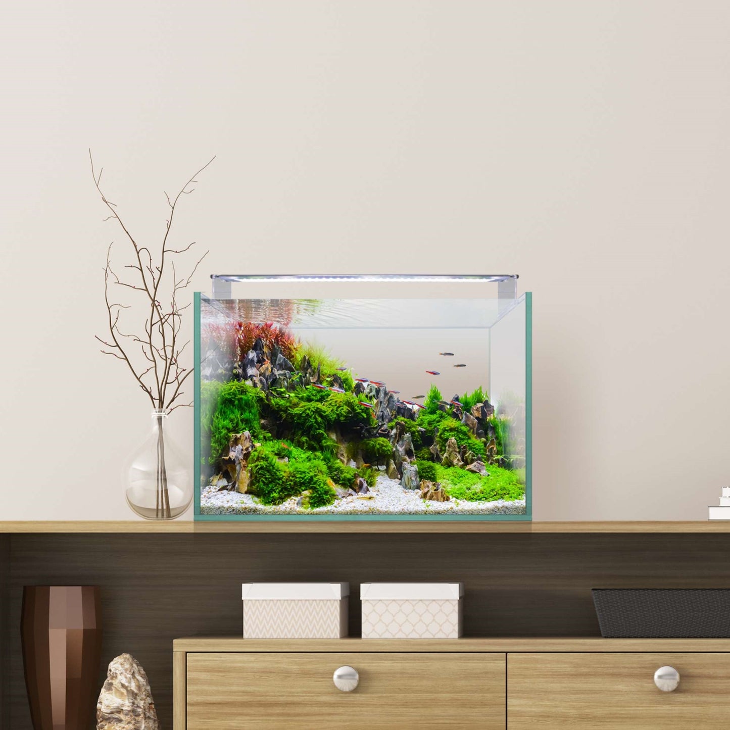 Acuario Kit AquaScape RGB 45 de 45 litros