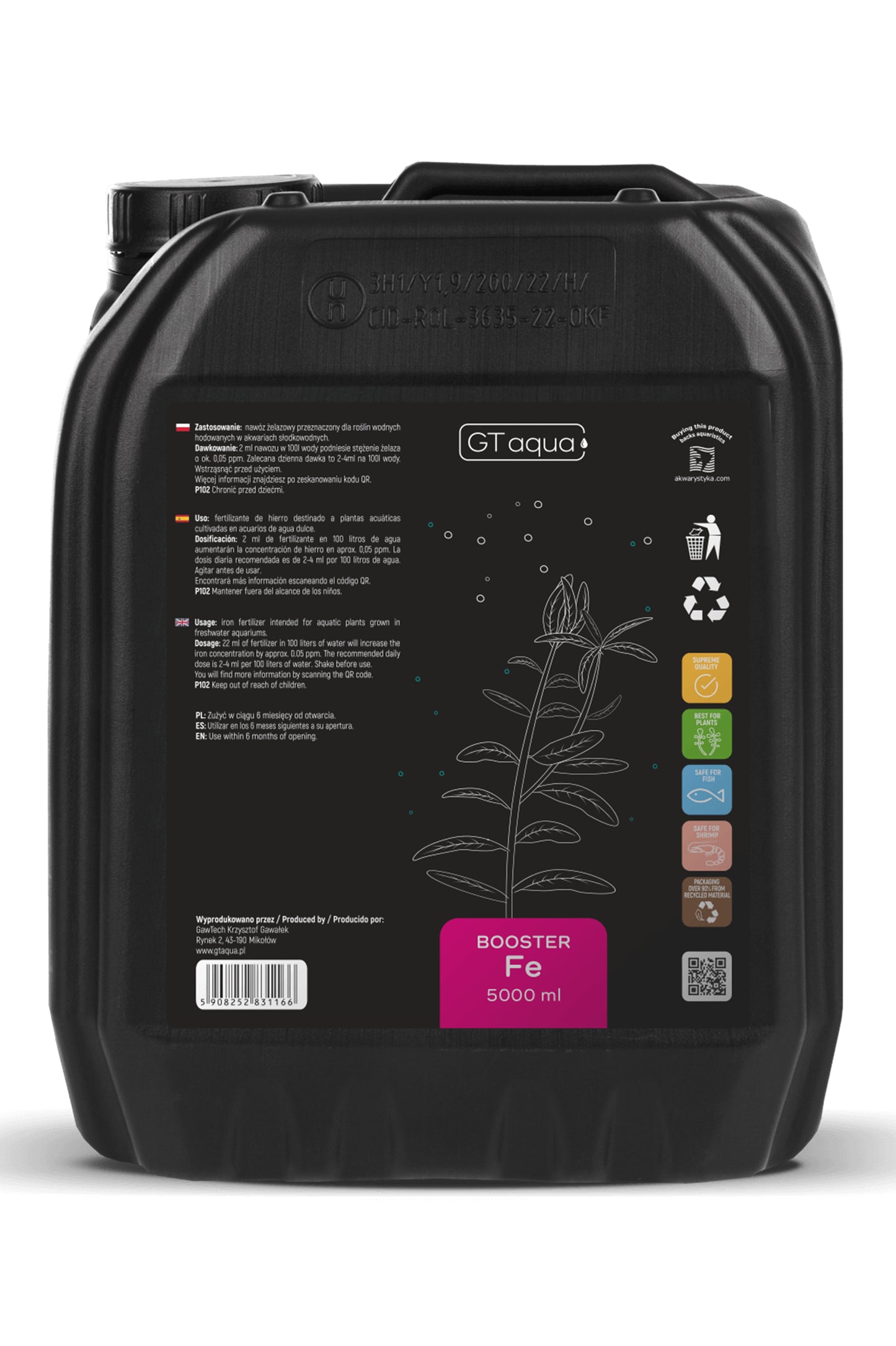 GT BOOSTER FE - Abono Hierro 5.000 ml