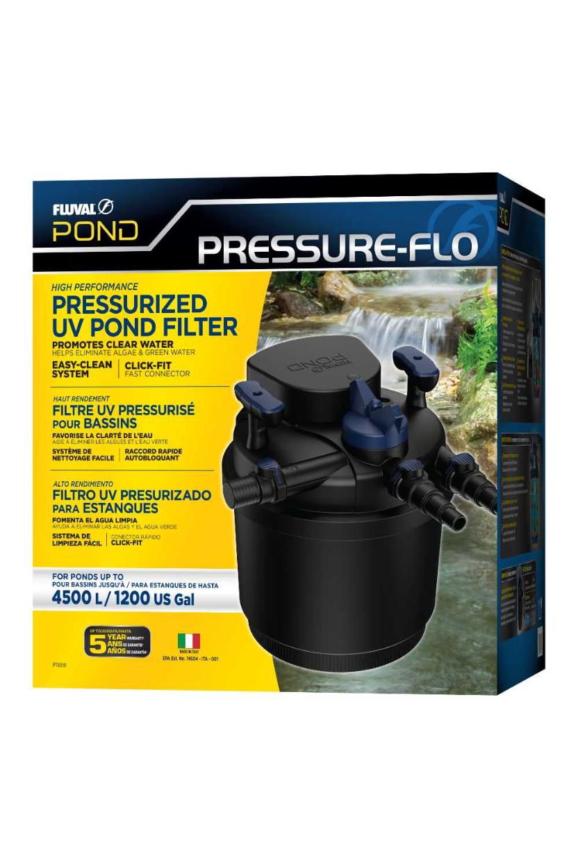 Nuevo Fluval POND Pressure Flo 4500 - Filtro con UV para estanques