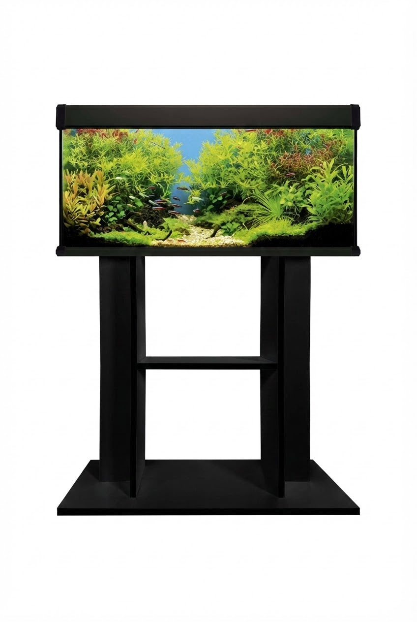 AquaLUX PRO - Acuario de 100 litros con mueble Negro