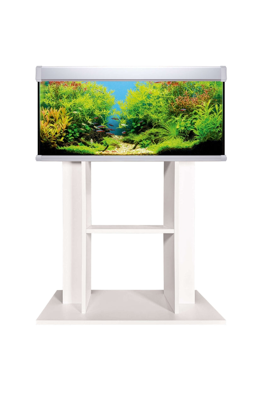 AquaLUX PRO - Acuario de 130 litros con mueble Blanco