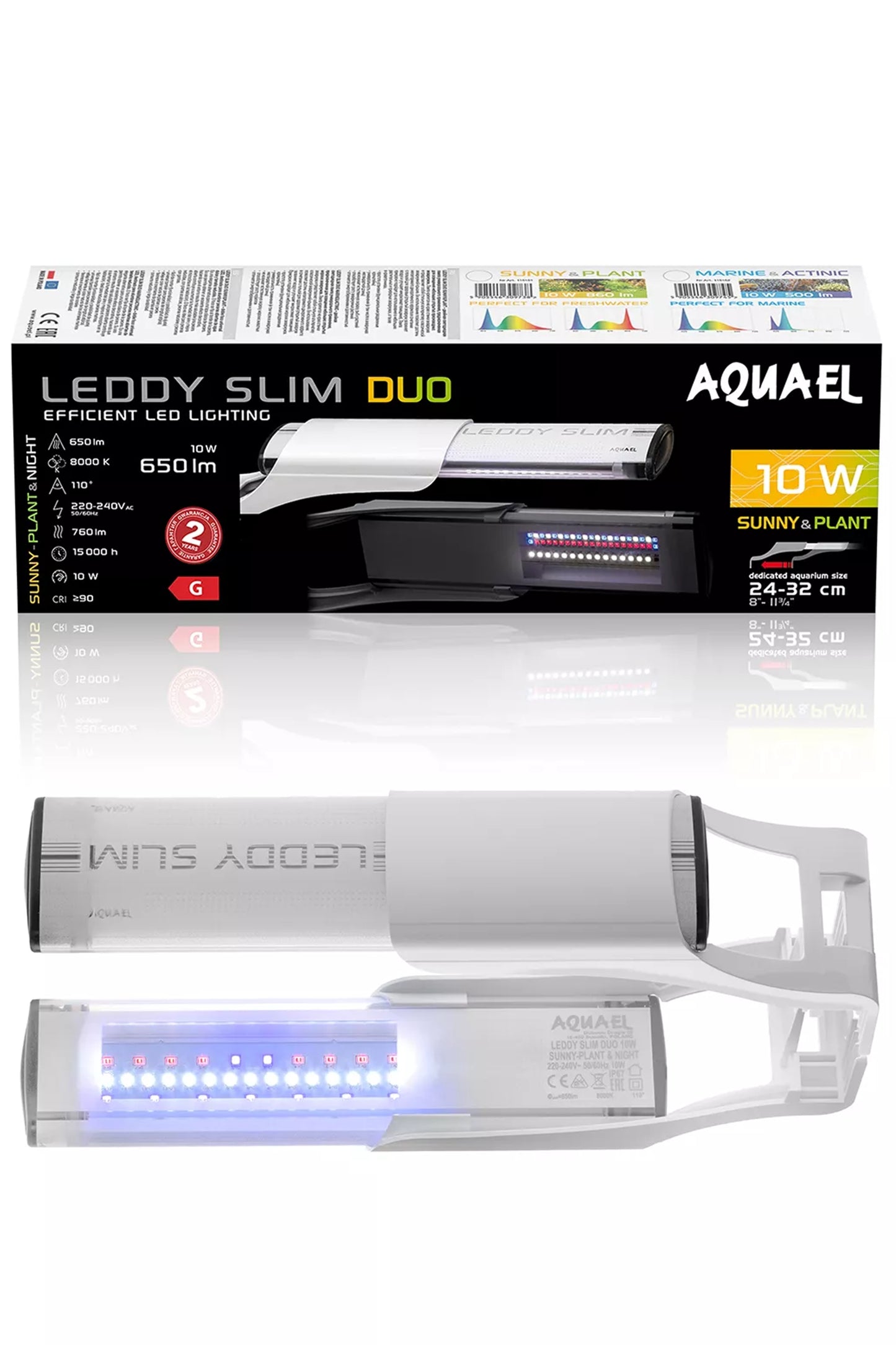 AQUAEL - LEDDY Slim Duo Sunny Plant & Night 10W (Blanca)