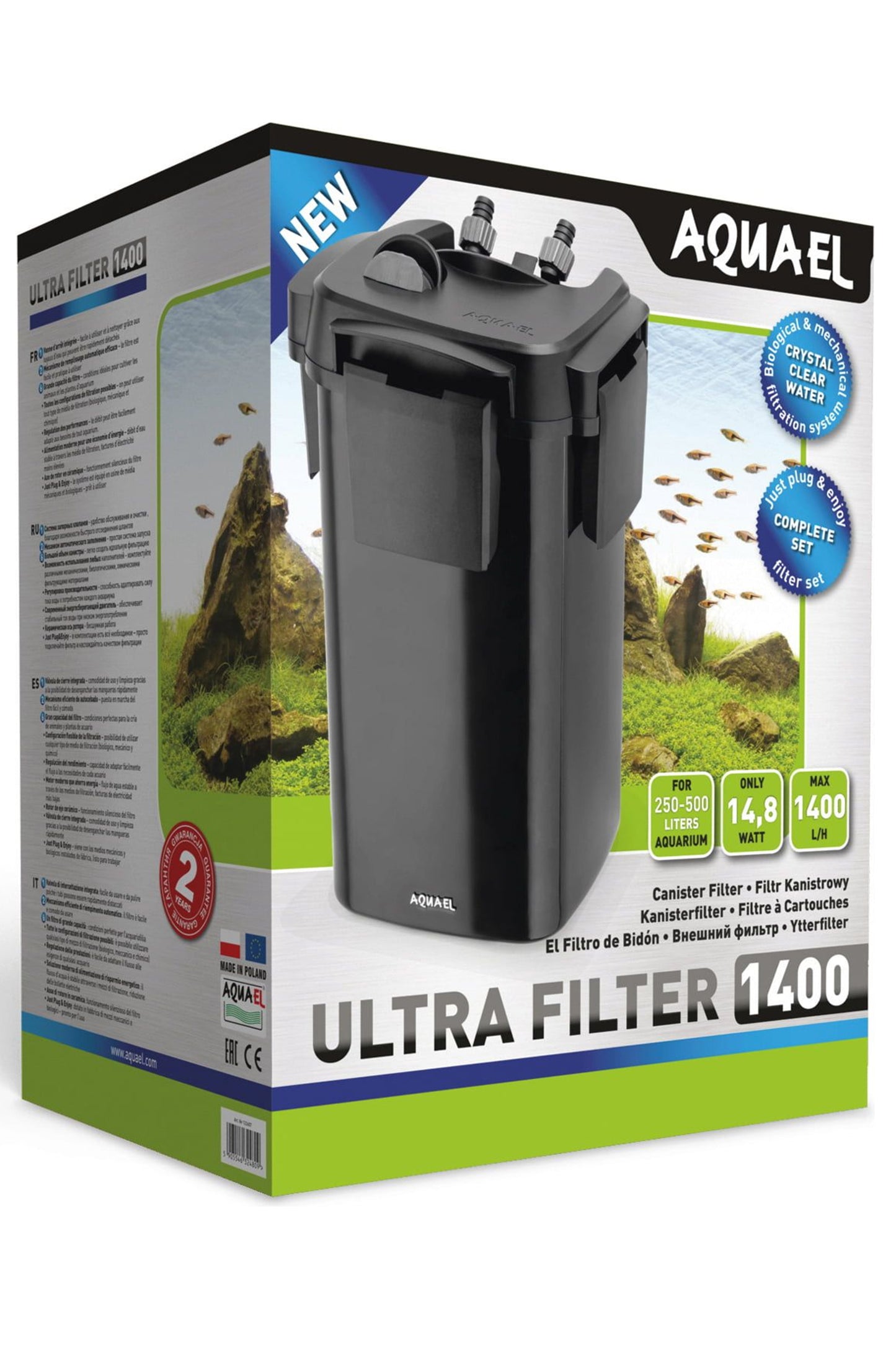 AQUAEL - Filtro exterior ULTRA1400 (acuarios hasta 600 litros)