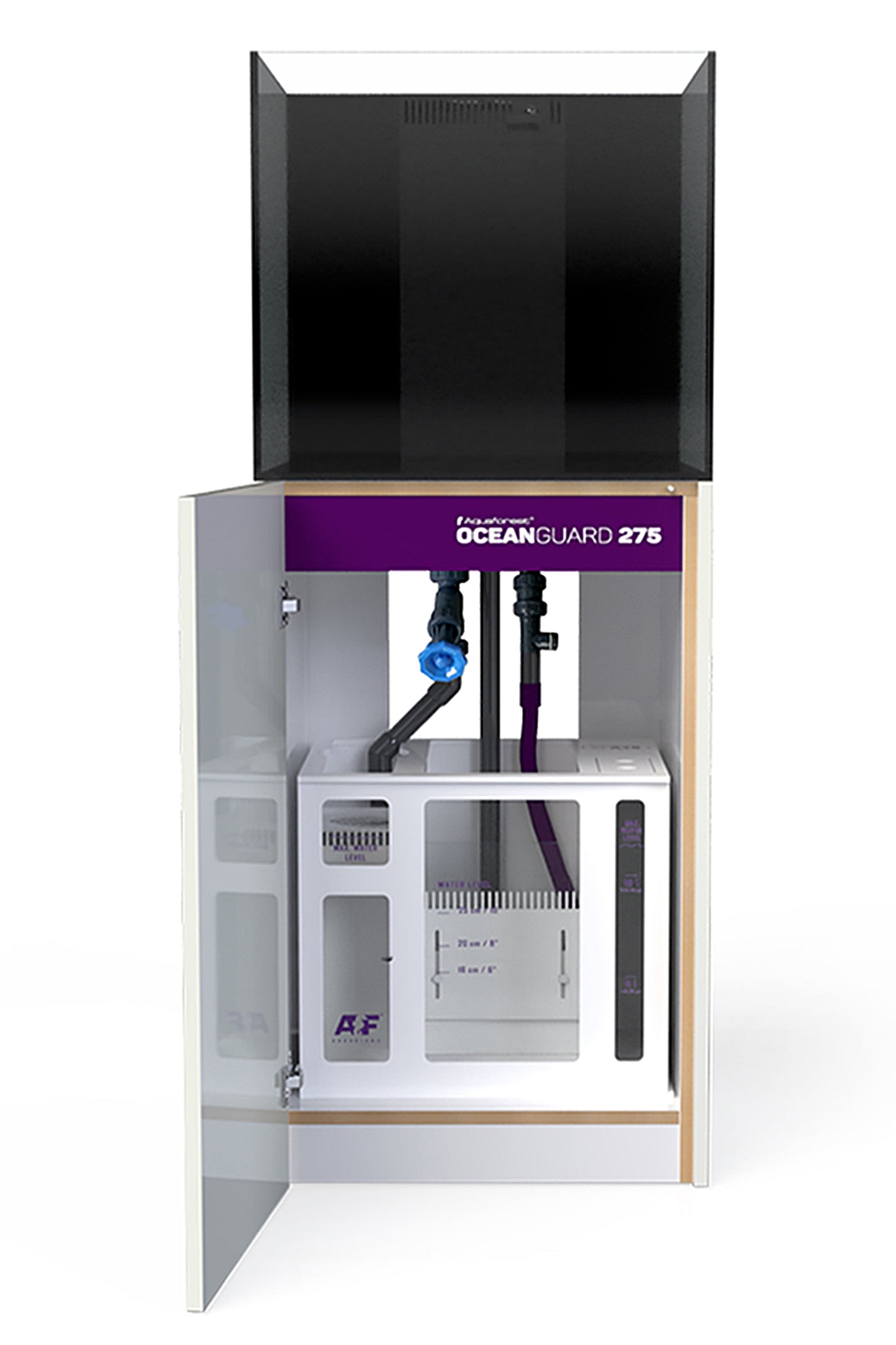 Acuario OCEAN GUARD 275 con mueble estilo CRUSHED ICE