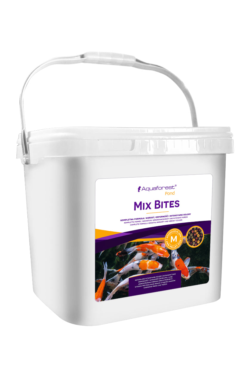 AQUAFOREST POND - MIX BITES M de 2,5 kg - Alimento de 6 mm para peces de estanque