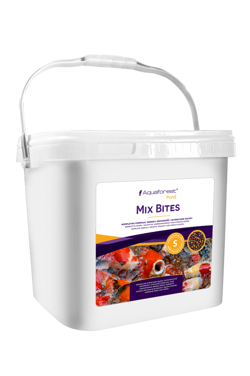 AQUAFOREST POND - MIX BITES S de 2,5 kg - Alimento de 3 mm para peces de estanque