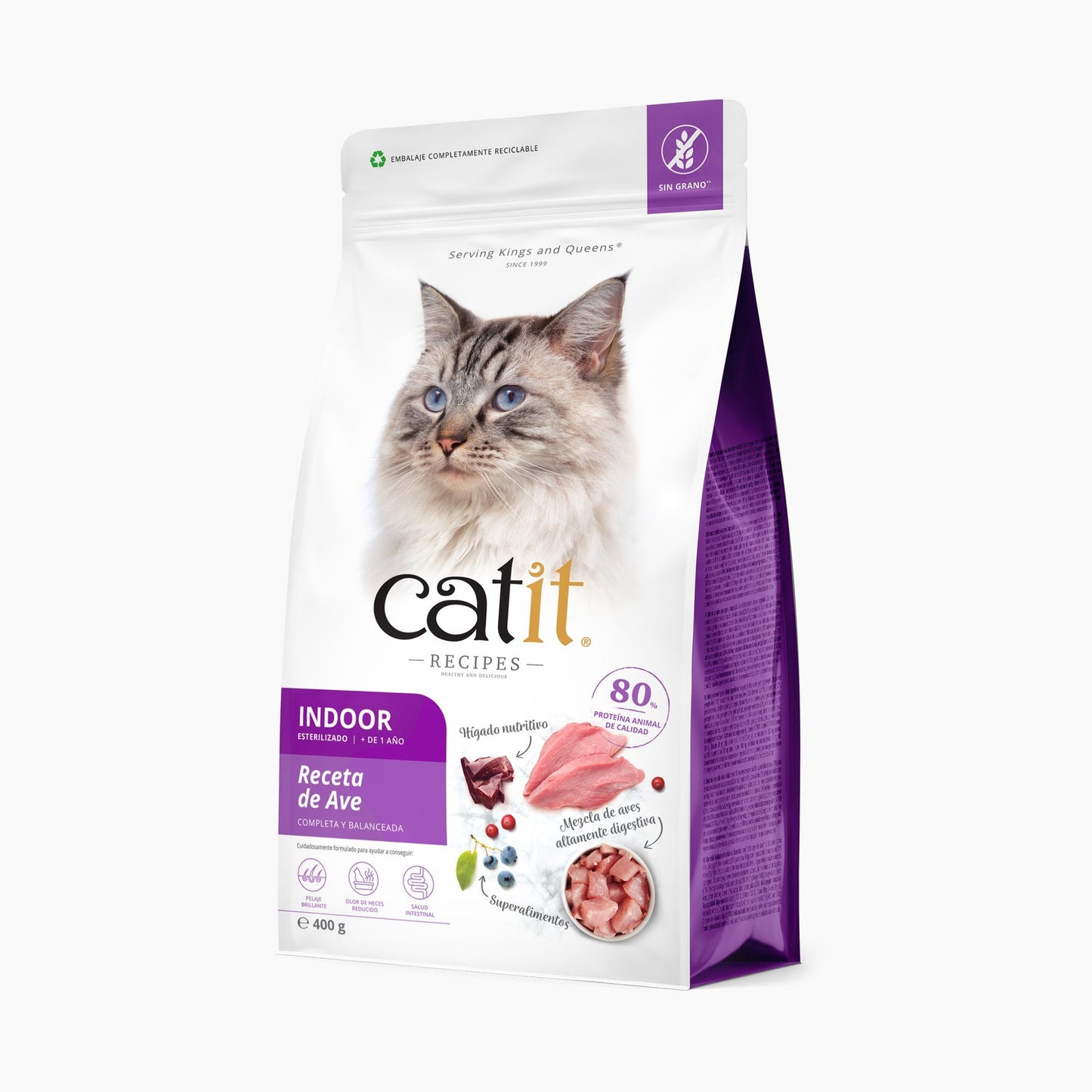 Catit Recipes Esterilizado Aves de 400 gramos (Pack de 6 uds)