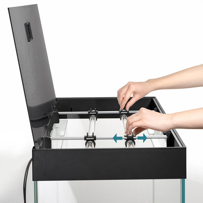 Acuario Optiset 125 litros con mueble Negro