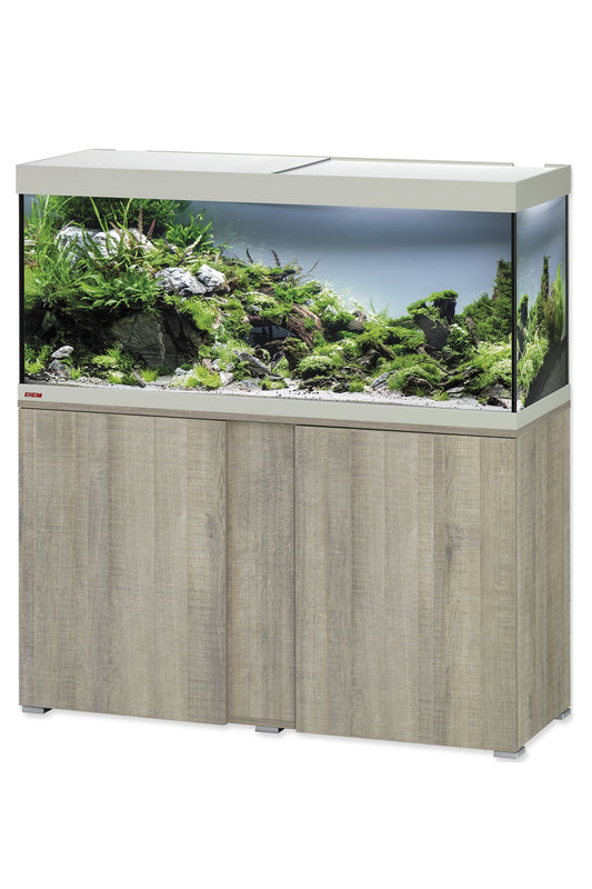 Acuario EHEIM VIVALINE LED 180 litros con mueble Roble gris