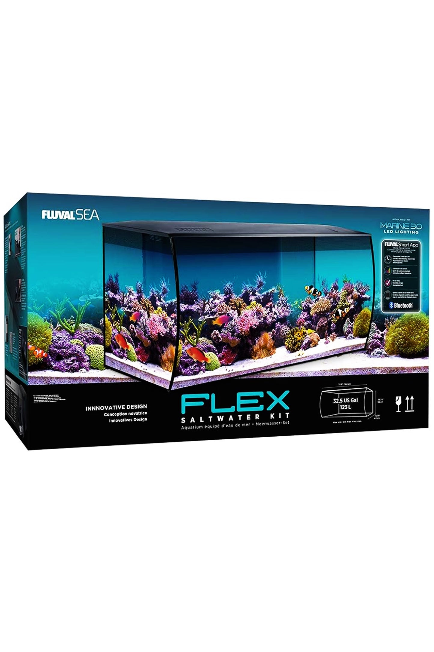 Acuario Marino Fluval FLEX de 123 litros