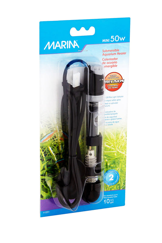 Marina - Calentador Sumergible, Mini 50W, 15cm
