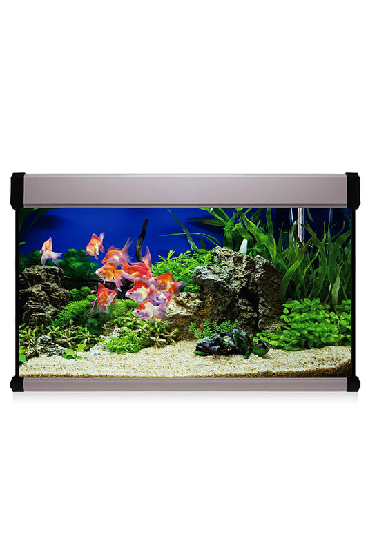 Kit AquaLUX PRO 100 - Acuario de 100 litros Plateado
