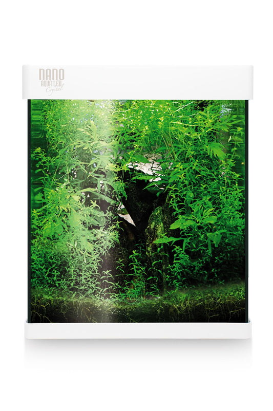 Acuario Kit Nano AquaLED Crystal 20 de 20 litros en Blanco