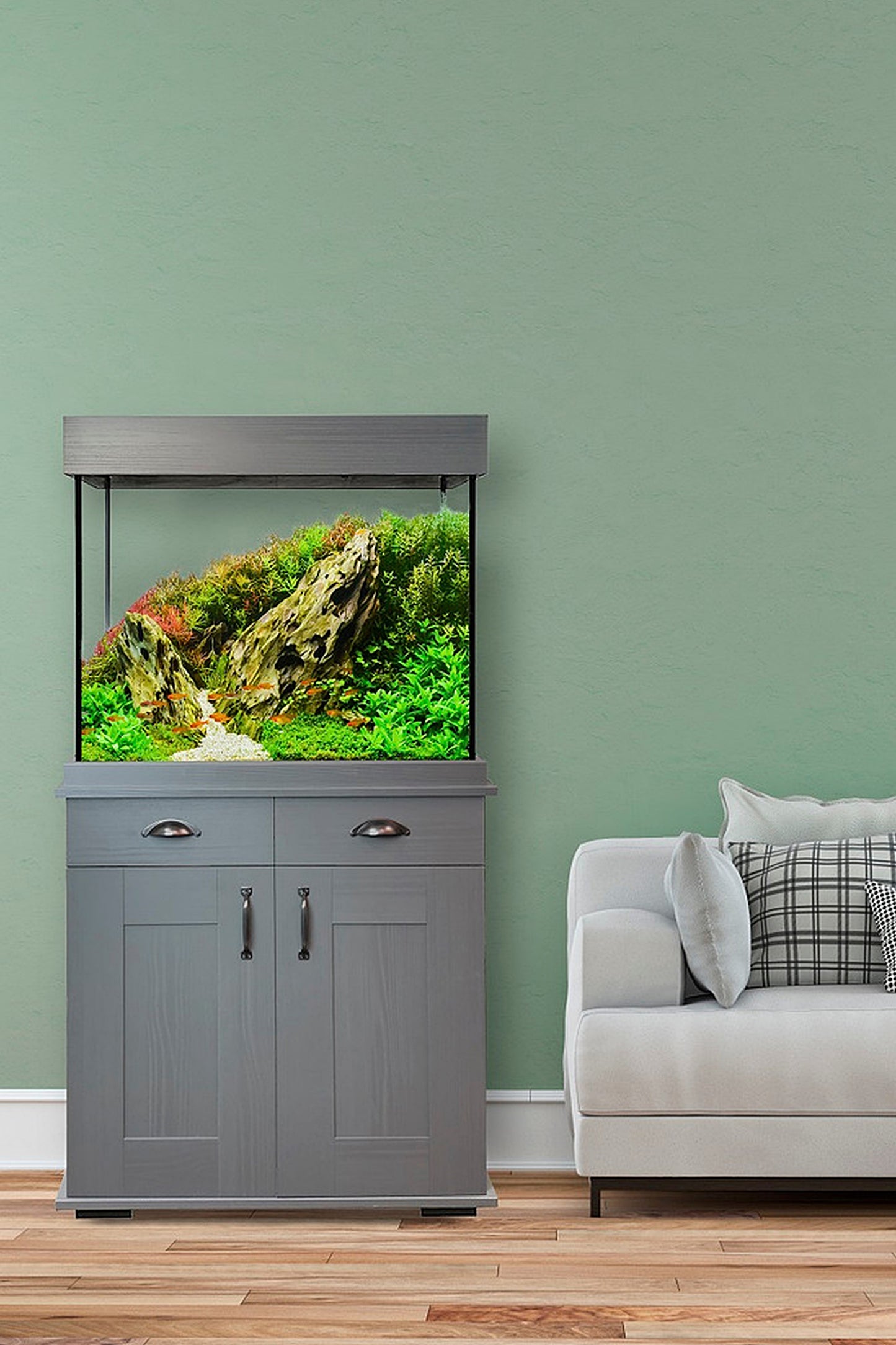 Acuario Fluval Shaker 168 litros en Gris