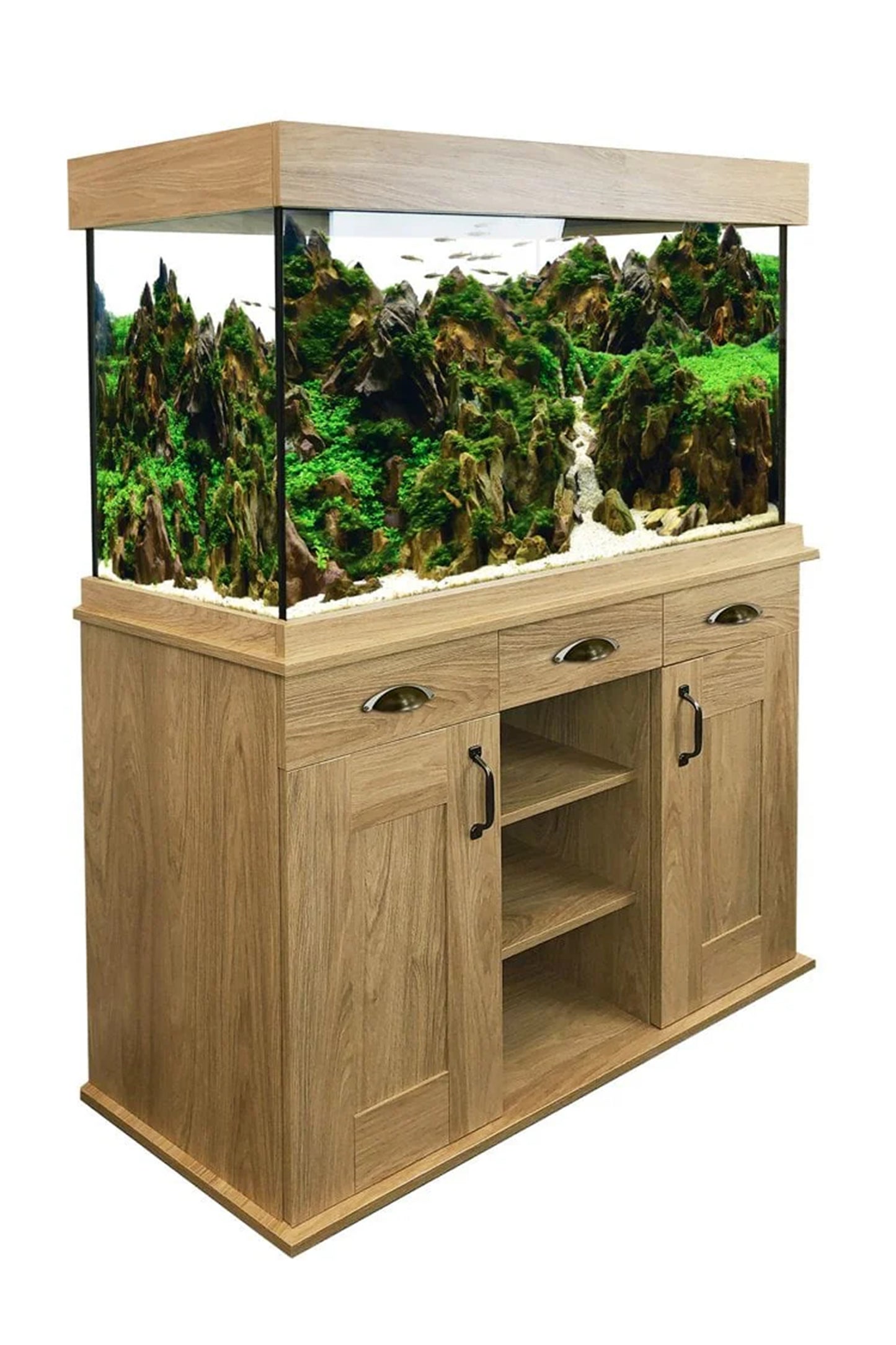Acuario Fluval Shaker 345 litros en Roble