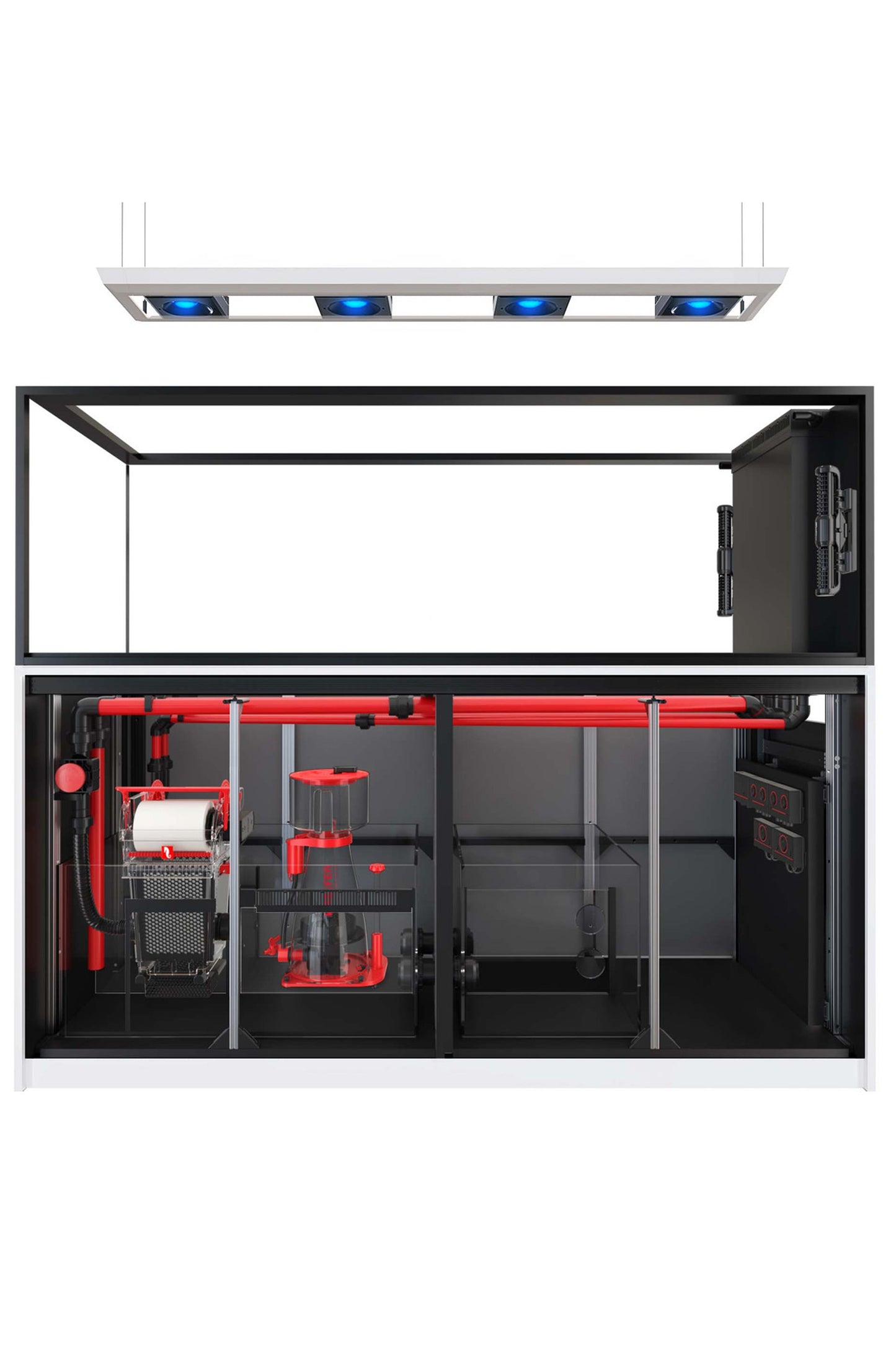 Acuario REEFER™ Península S950 Blanco 4 x Reef Led 160W SOPORTE TECHO LED ReefClean900