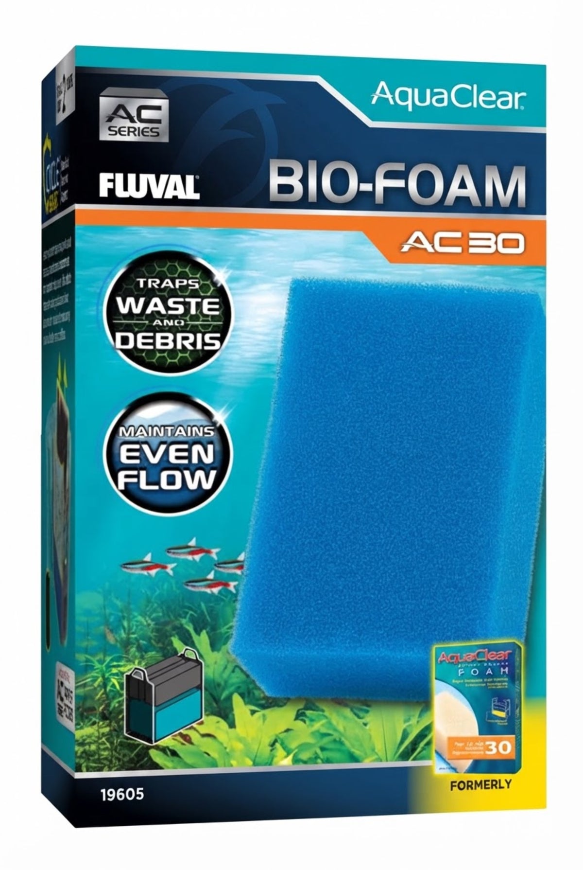Material filtrante para filtro Fluval AC30 Bio-Esponja Azul 1 ud.