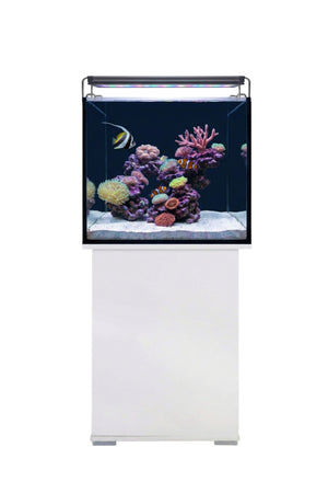 Acuario marino AquaOcean de 164 litros con mueble en Blanco