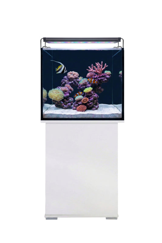 Acuario marino AquaOcean de 164 litros con mueble en Blanco