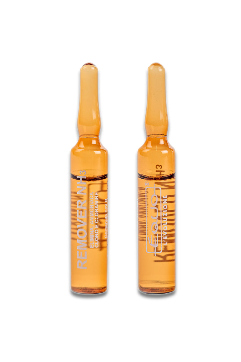REMOVER NH3 de EQUO - Eliminador rápido de amoníano en acuario (24 viales de 5 ml.)