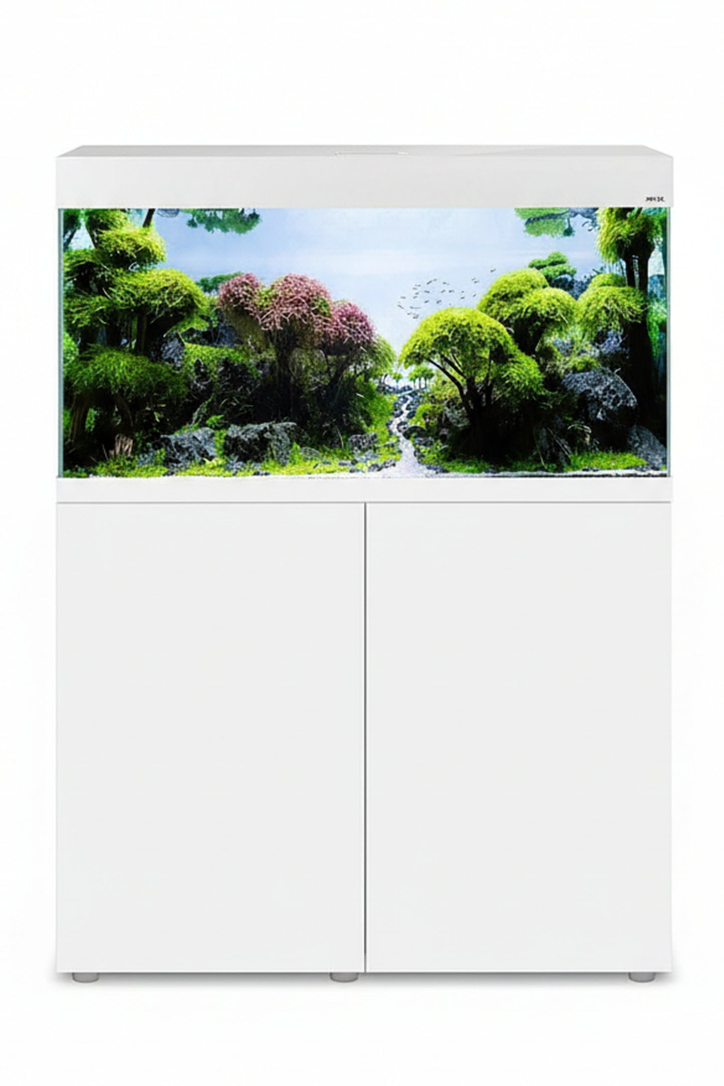 Acuario Optiset 200 litros con mueble Blanco