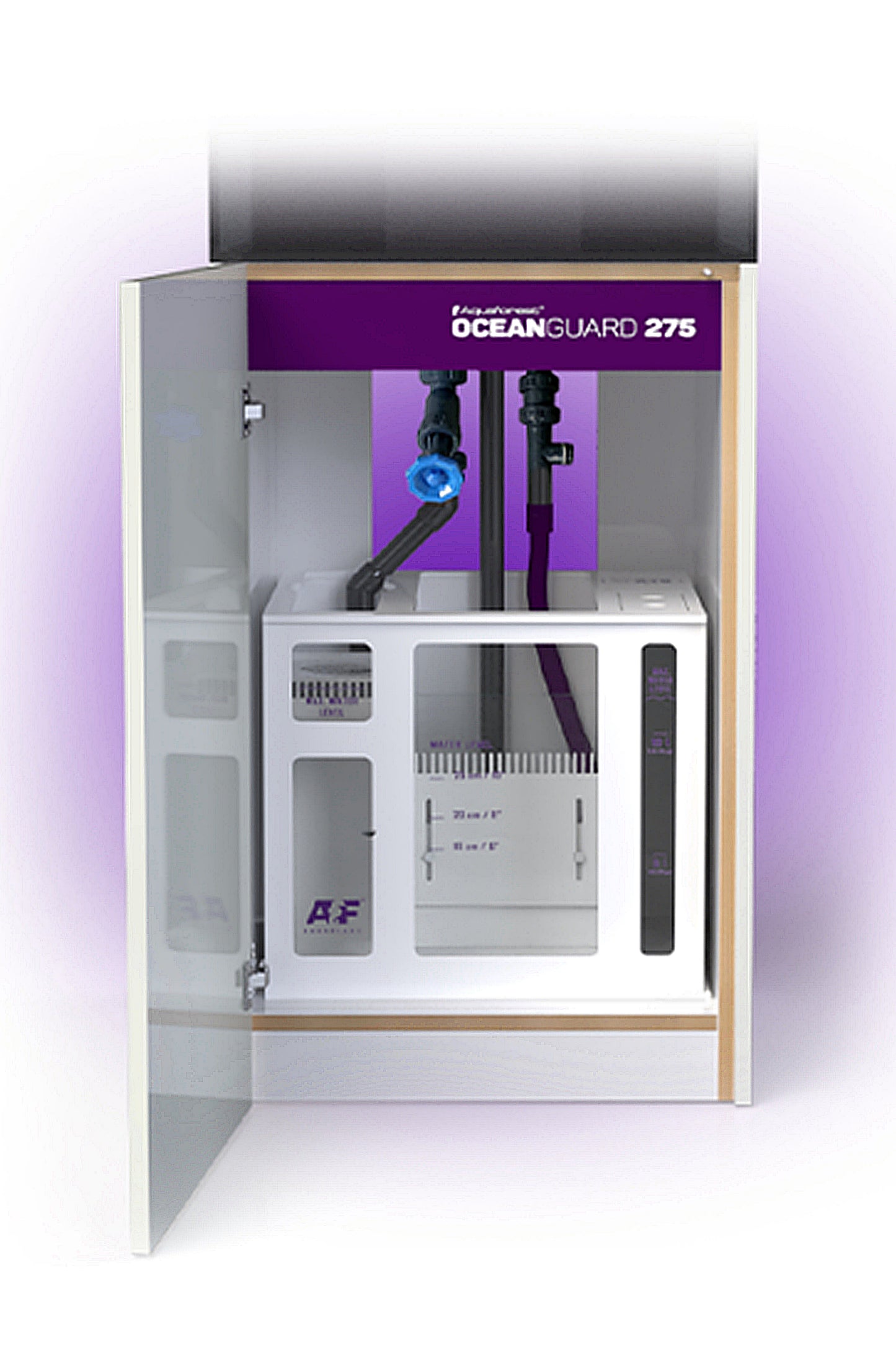 Acuario OCEAN GUARD 275 con mueble estilo CRUSHED ICE