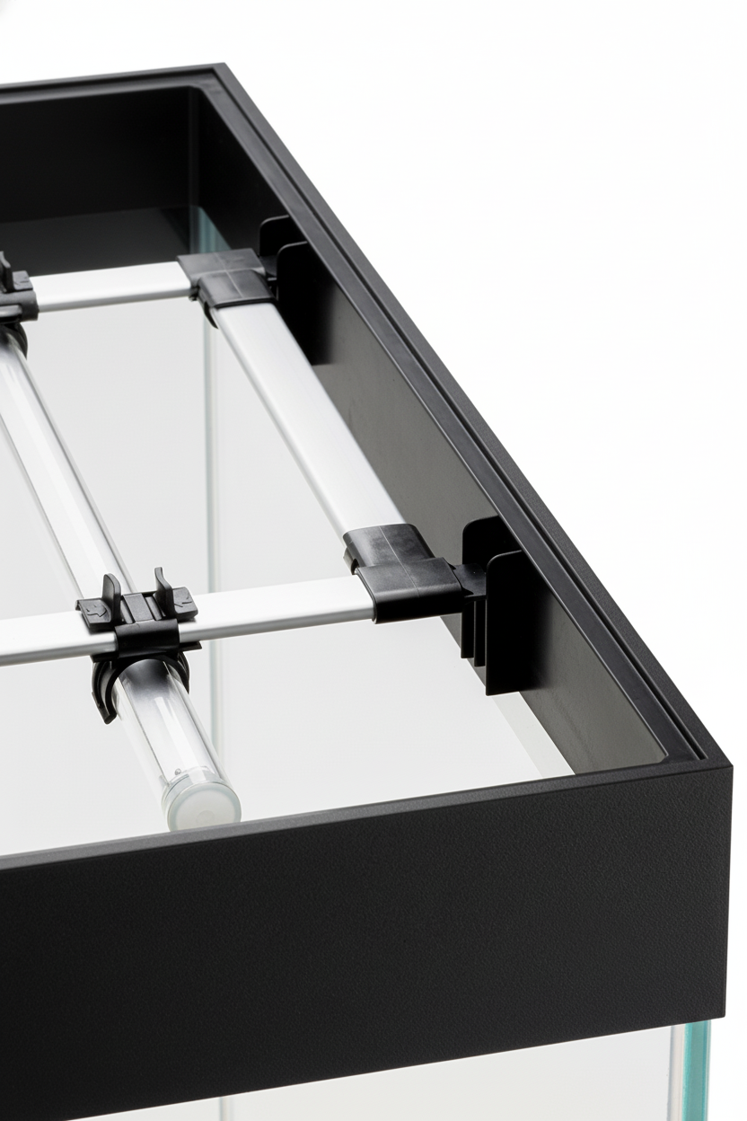 Acuario Optiset 130 litros con mueble Negro