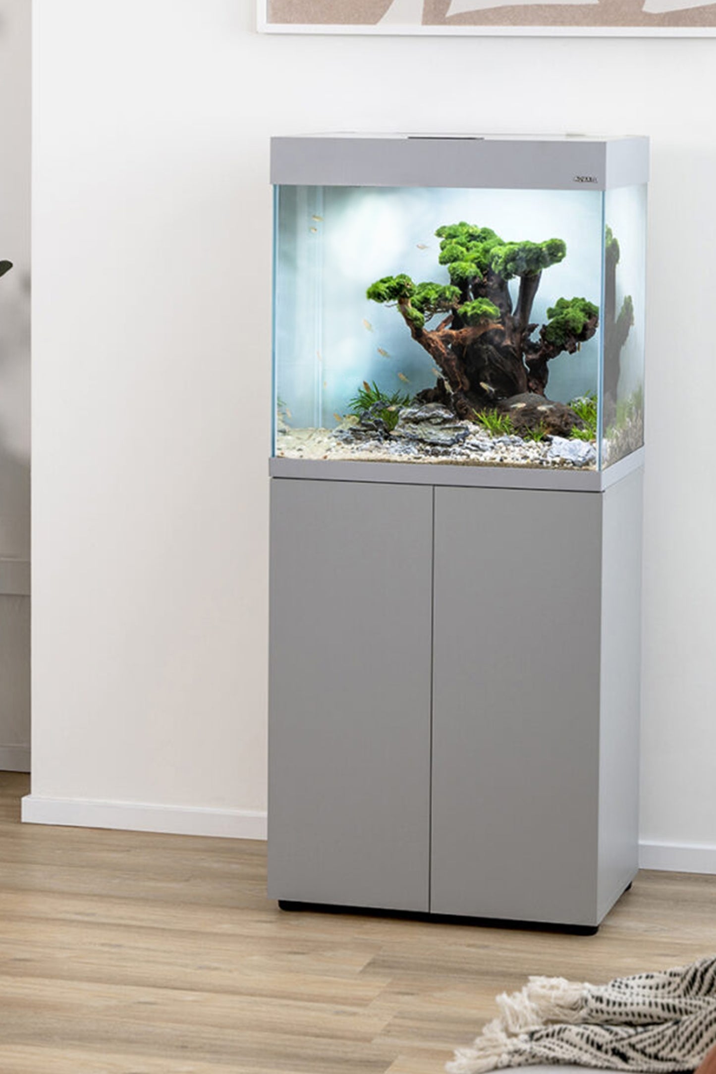 ¡Novedad! AQUAEL - Acuario con mueble Optiset 130 litros en Gris