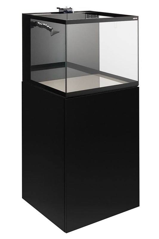 Acuario GLOSSY MARINE 60 de 170 litros con mueble negro