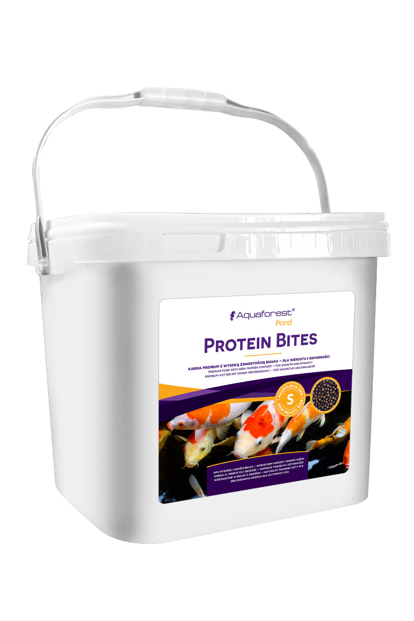 AQUAFOREST POND - PROTEIN BITES S de 2,5 kg - Alimento para peces de estanque alto en proteínas