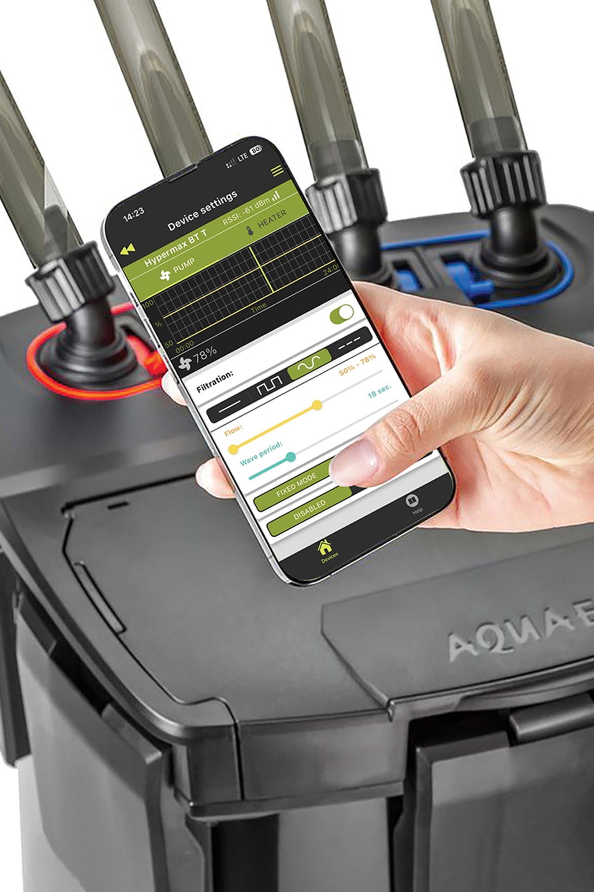 AQUAEL - HYPERMAX 4500 BT THERMO - Nuevo filtro externo con bluetooth y calentador
