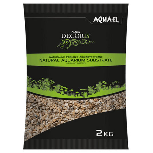 AQUAEL - Natural Multicolored Gravel 1.4/2 mm. 10 kg.
