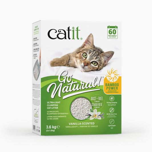 Catit Go Natural! Arena de Bambú Vainilla 3,6kg