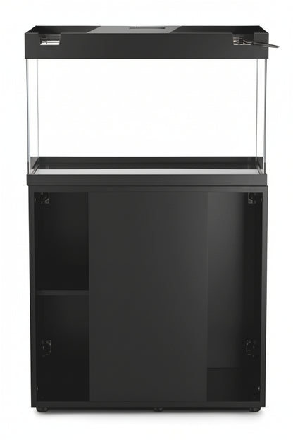 Acuario Optiset 125 litros con mueble Negro