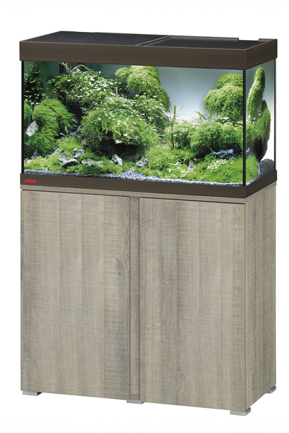 Acuario EHEIM VIVALINE LED 126 litros con mueble Roble gris