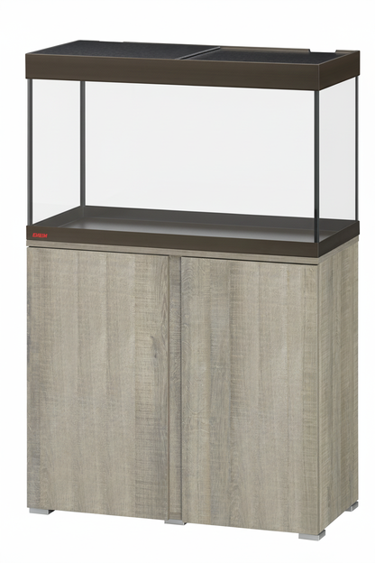 Acuario EHEIM VIVALINE LED 126 litros con mueble Roble gris